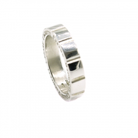 Men's ring Cesare Paciotti Jewels in steel shaped like waves