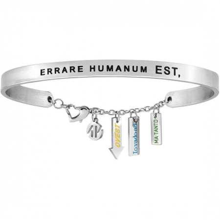 Steel Nomination bracelet - errare humanum est, but so much I go west