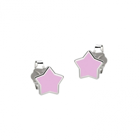 Pink Nanan star-shaped earrings