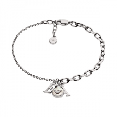 Bracelet Emporio Armani woman with charms with letters and logo