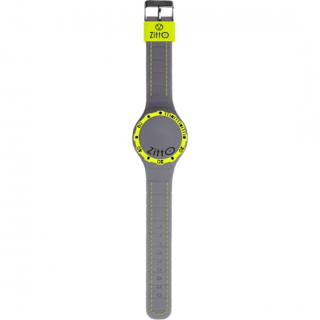Zitto watch case 44 mm in gray silicone model squba