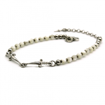 Cesare Paciotti jewels bracelet with rosary stones