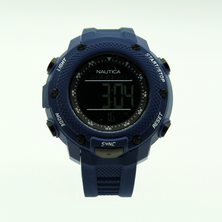Digital Nautica watch with blue strap