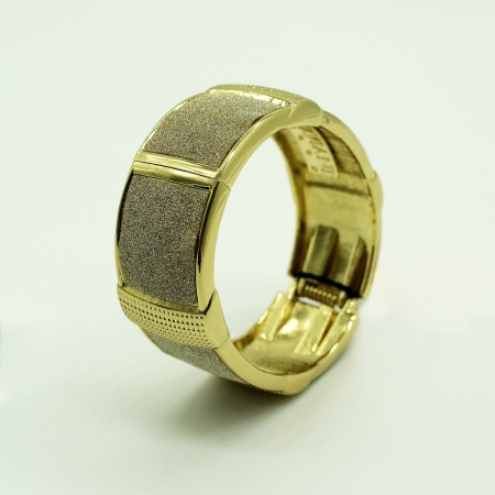 Ottaviani rigid bronze bracelet with glitter