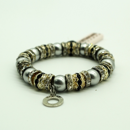 Ottaviani bracelet with gray pearls