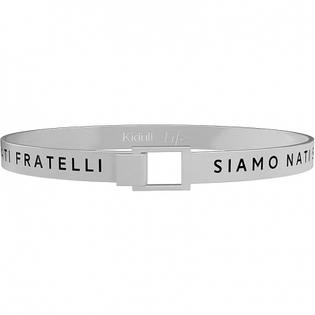Kidult steel bracelet with phrase