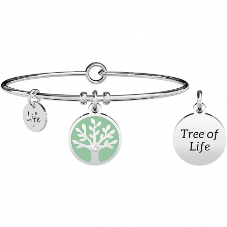 Kidult steel bracelet with tree of life pendant