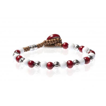 Djerba bracelet with murrine pearls and 925 silver components