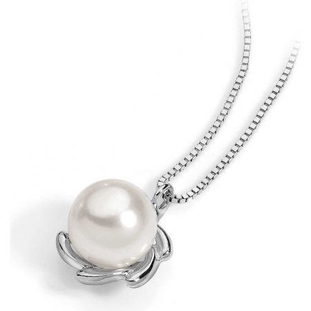 Ambrosia necklace in white gold with pearl