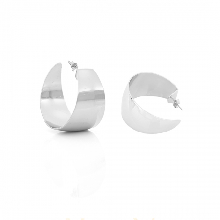 Earrings Unoaerre circles silver color