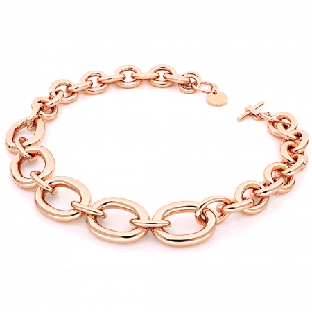 Necklace Unoaerre pinkish decreasing chain