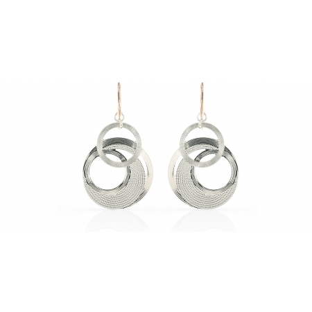 Earrings Unoaerre pendants with silver rims