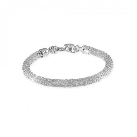Silver tubular UNOAERRE bracelet