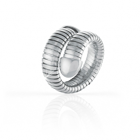 Flexible Unoaerre ring silver color
