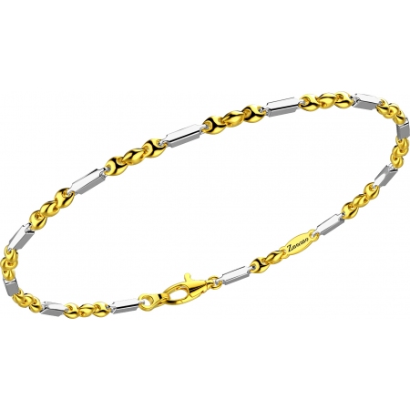 Zancan bracelet in yellow and white gold