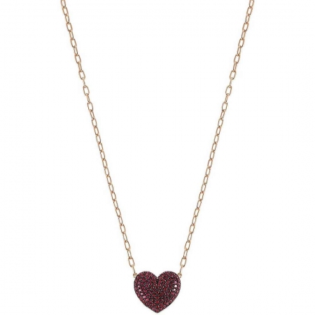 Rosé Nomination necklace with fuchsia heart
