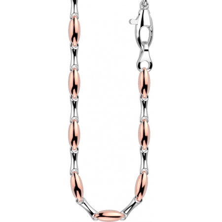 Zancan necklace in white gold and rose gold