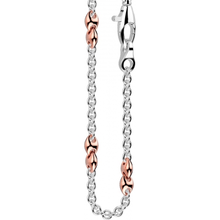 White gold Zancan necklace with rose gold details