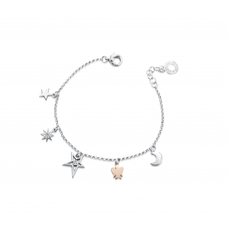 Roberto Giannotti bracelet with moon star pendants and angel