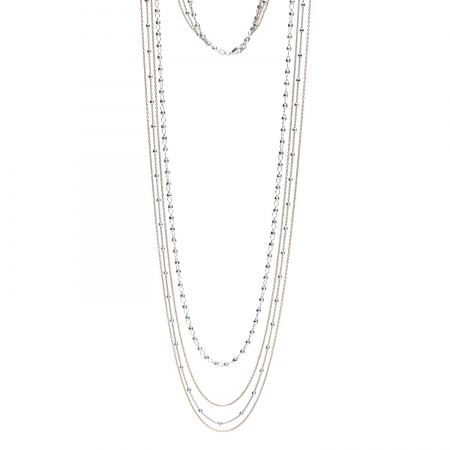 Ambrosia multiwire silver necklace