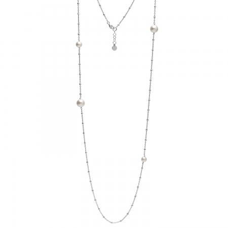 Collana Ambrosia in argento con perle coltivate