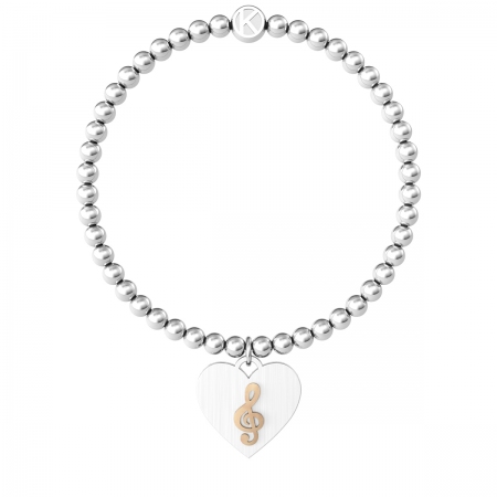 Ball Kidult bracelet with pendant with musical key symbol