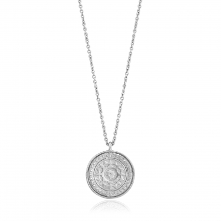 Collana Ania Haie in argento con moneta con sole
