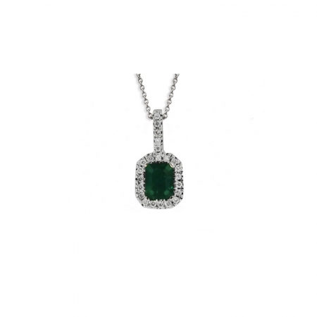Collana Gianni Carità con pendente con smeraldo e diamanti
