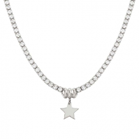 Collana Nomination in argento con zirconi bianchi e stella