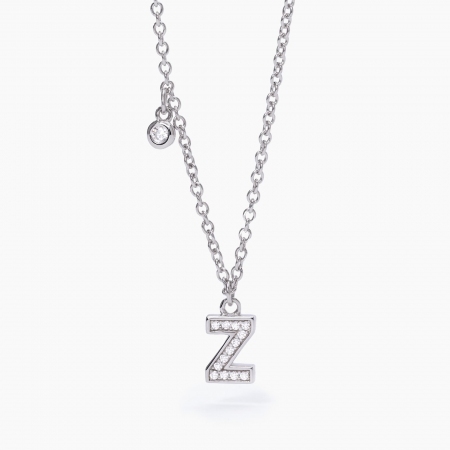 Collana Mabina in argento con lettera Z