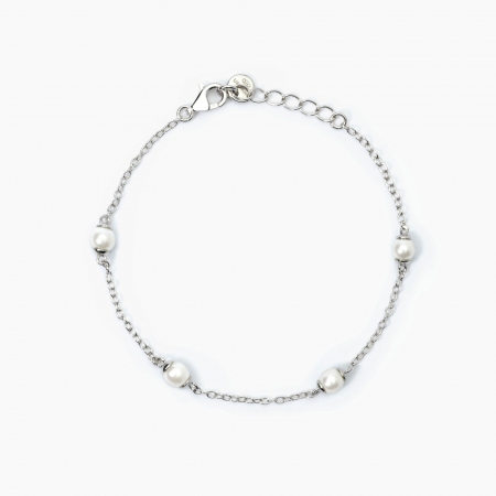 Bracciale Mabina in argento con perle