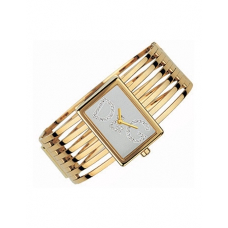 Orologio Dolce & Gabbana rigido colore oro con zirconi incastonati