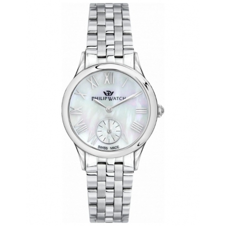 Philip Watch Marylin 31mm steel watch with round case and mother-of-pearl dial